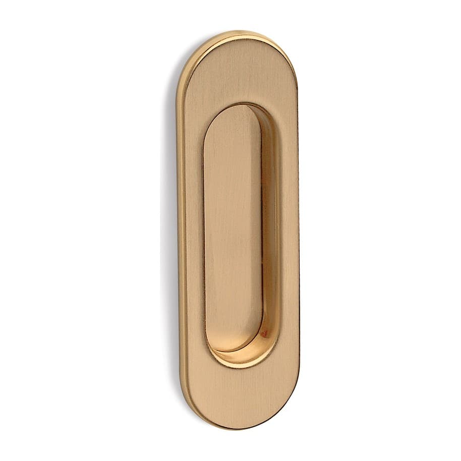 Χούφτα Συρόμενης Πόρτας Conset C165 Ματ Όρο 3,9x12,5cm (1 τεμάχιο)