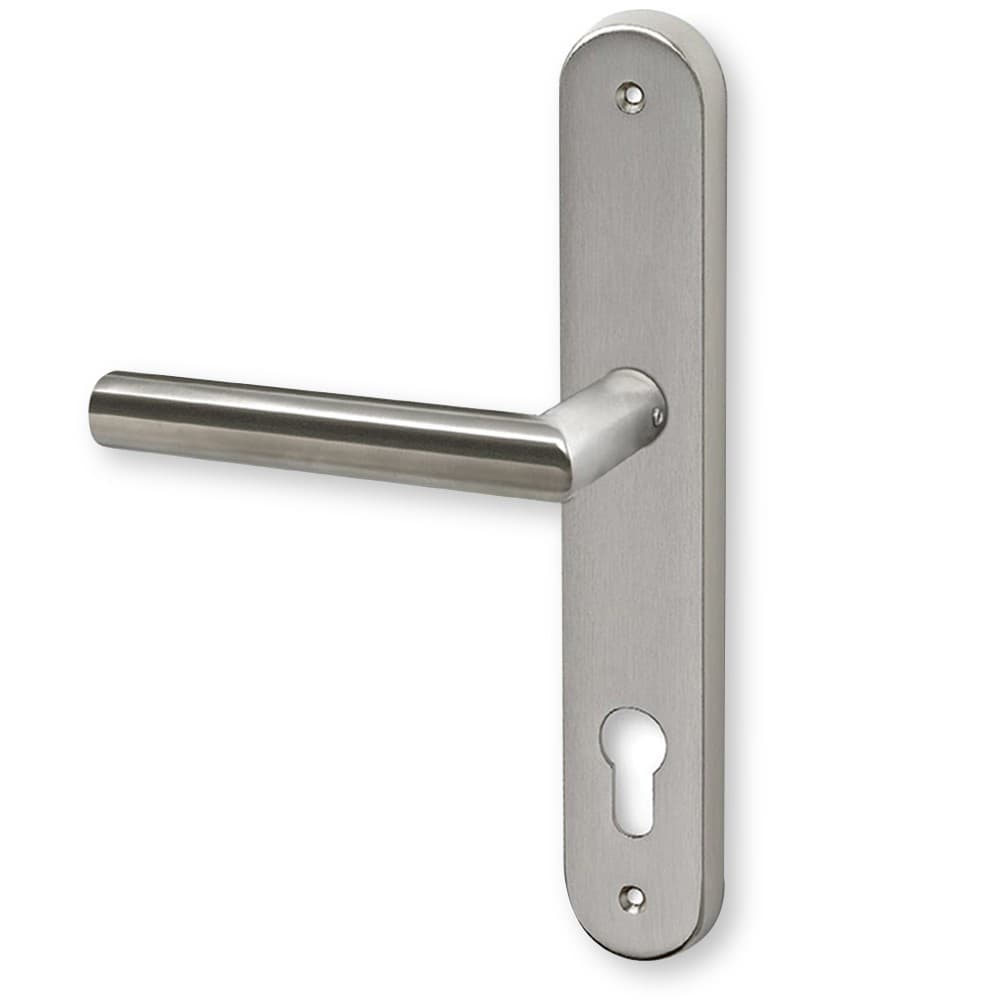 Πόμολα Πόρτας με Πλάκα Conset C1705 Σατινέ Inox - 2