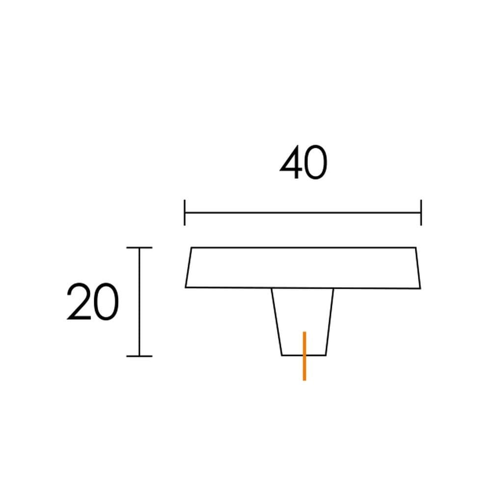 Πόμολο Επίπλων Conset C1041 Ροζ 40x40mm - 2