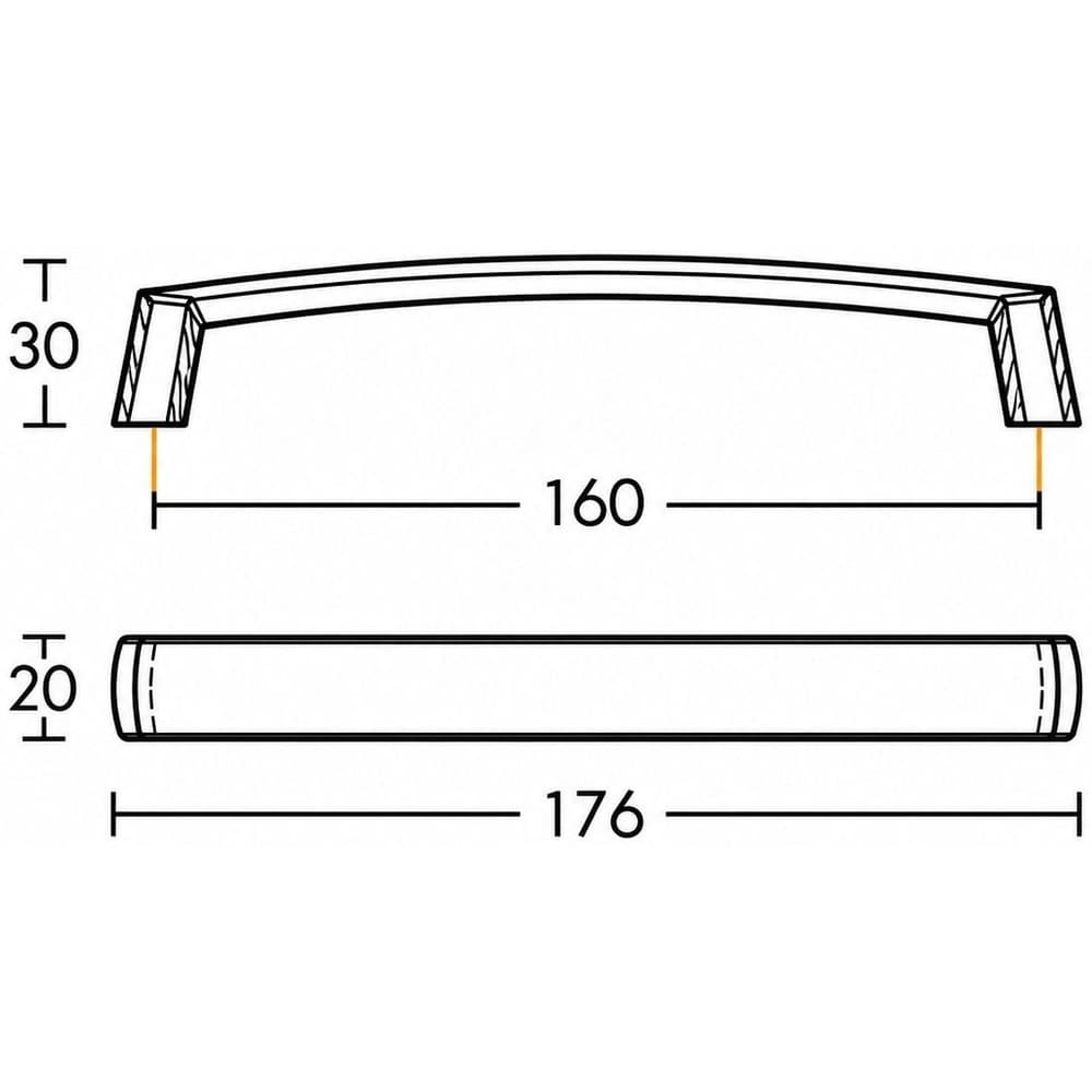 Λαβή Επίπλων Conset C1189 Μάρμαρο Μπεζ 160mm - 2