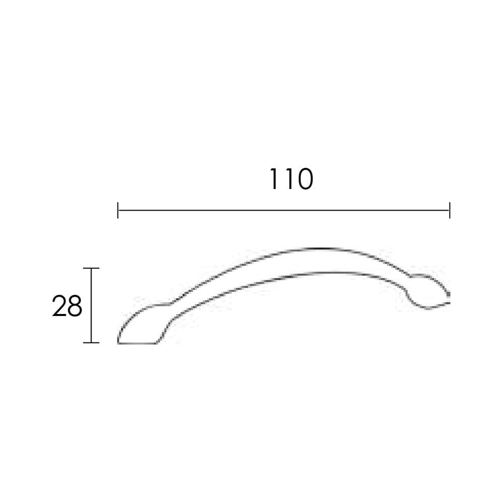 Λαβή Επίπλων Conset C522 Σατινέ Χρώμιο 96mm - 2