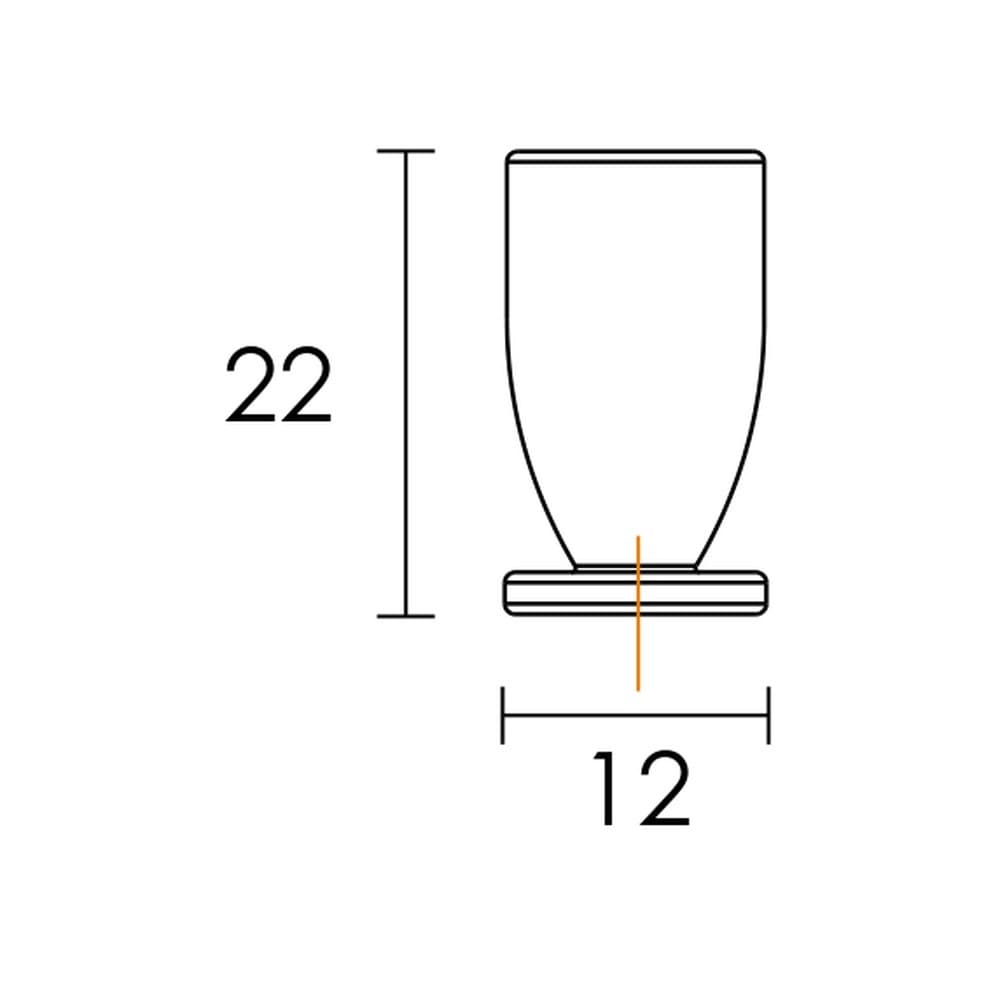 Πόμολο Επίπλων Conset C556 Ματ Μαύρο Φ12mm - 3