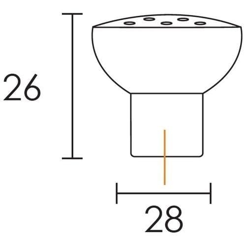 Πόμολο Επίπλων Conset C567 Ματ Μαύρο Φ28mm - 2