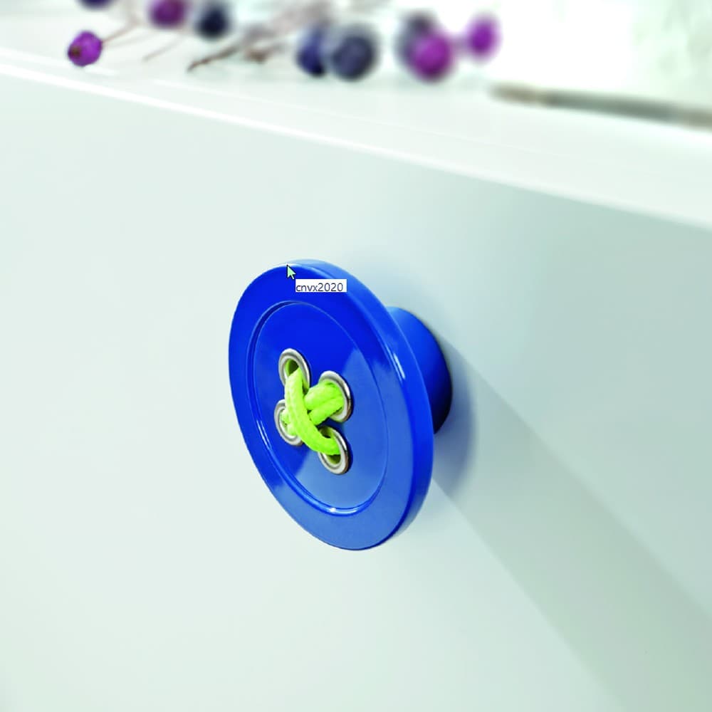 Πόμολο Επίπλων Conset C849 P23 Κουμπί Μπλε Φ58mm