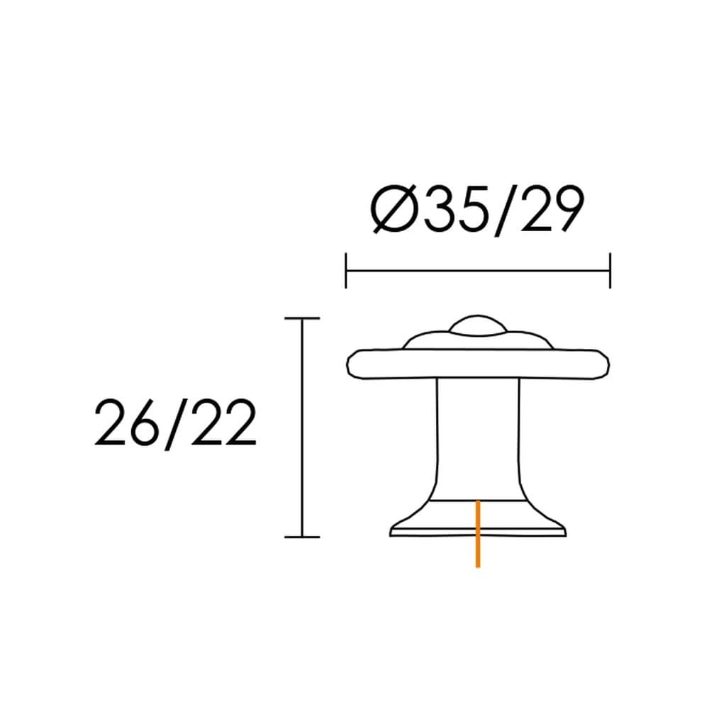 Πόμολο Επίπλων Conset C913 Οξυντέ - 2