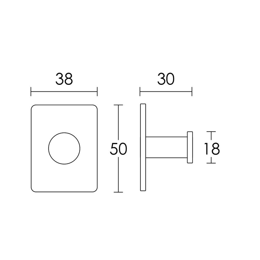 Κρεμάστρα Με Αυτοκόλλητο Conset C1169-S04S04 Χρώμιο 3,8x3x5cm - 2