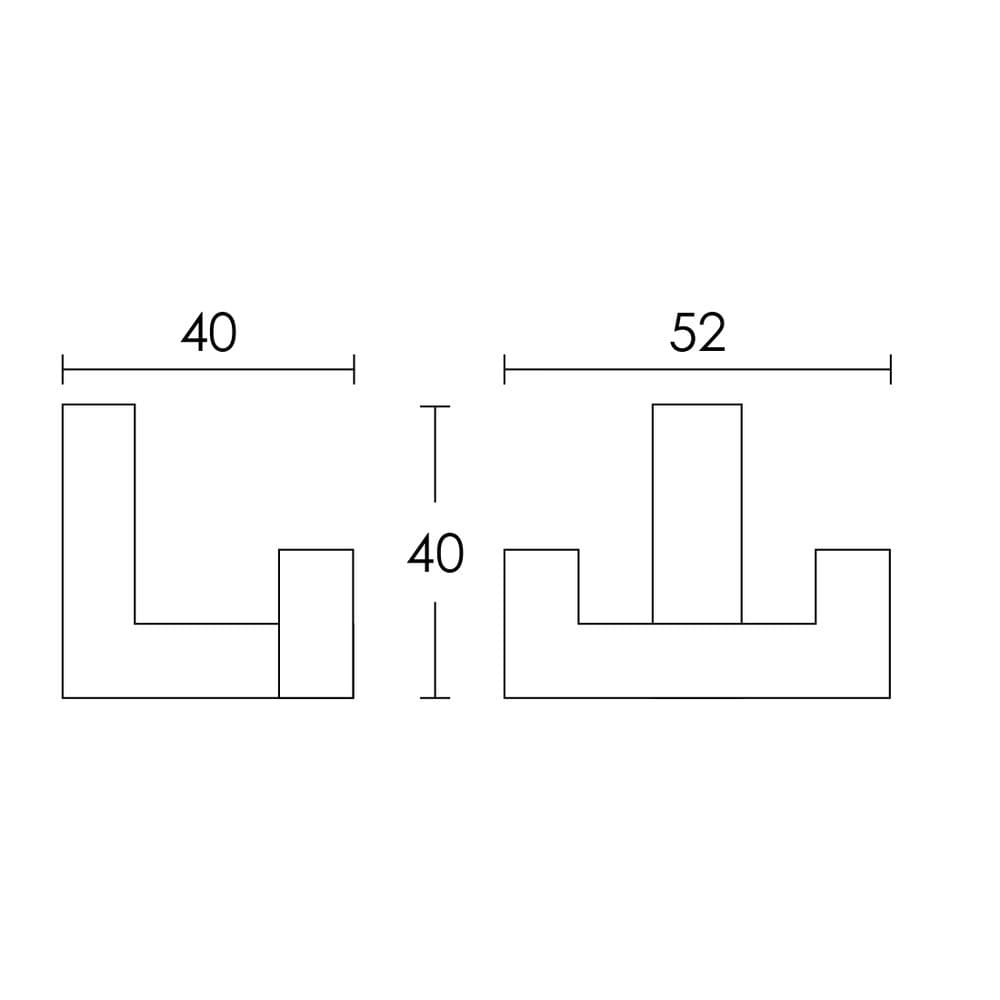 Κρεμάστρα Conset C1197S06S06 Ματ Λευκό 4x5,2x4cm - 2