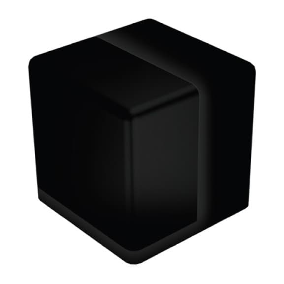 Στοπ Πόρτας Conset C1483 Ματ Μαύρο 4x4cm