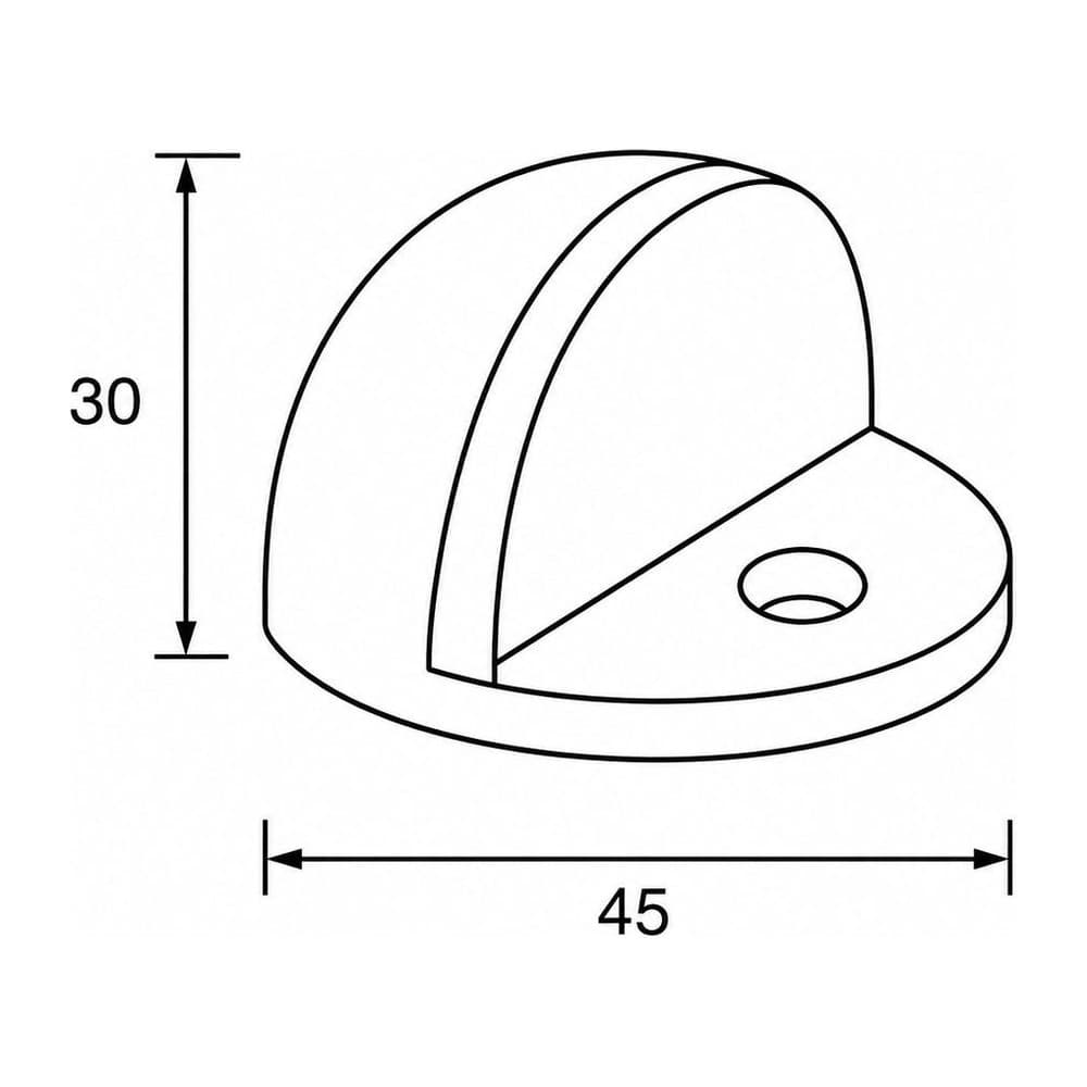 Στοπ Πόρτας Conset C1491 Ματ Νίκελ 4,5x3cm - 3