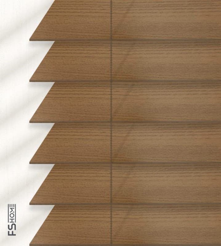 Ξύλινο Στόρι FS Home AN-78 50mm Καφέ Καρυδί