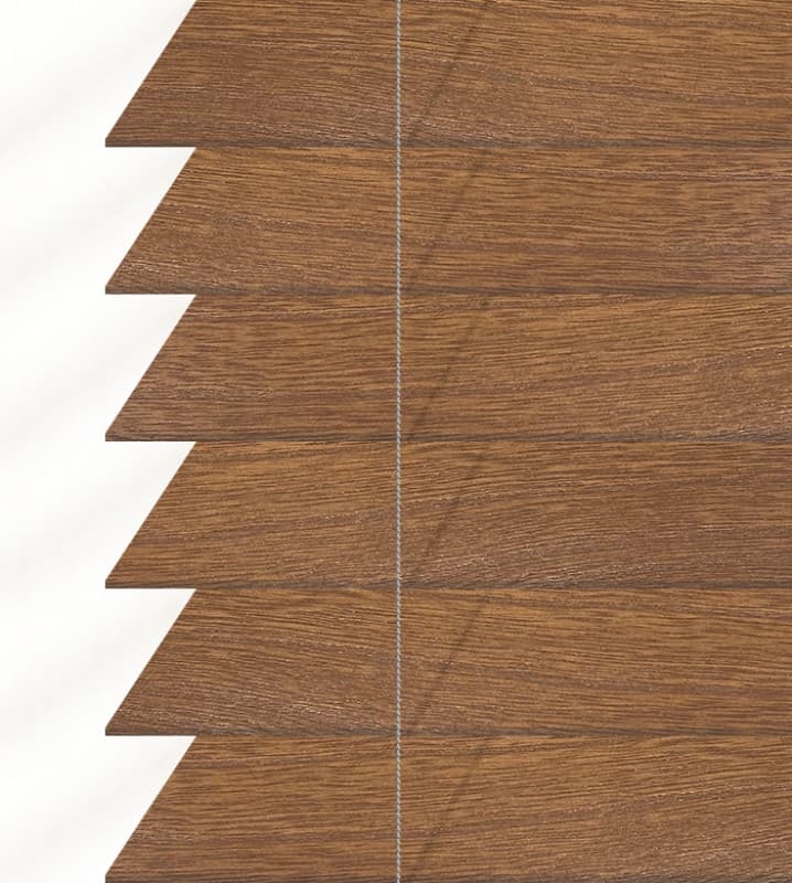Ξύλινο Στόρι FS Home DM-54 50mm Καφέ Καρυδί Ανοιχτό
