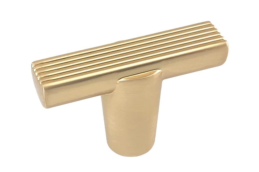Πόμολο Επίπλων GTV RAY Brushed Gold 4x1,4cm - 2