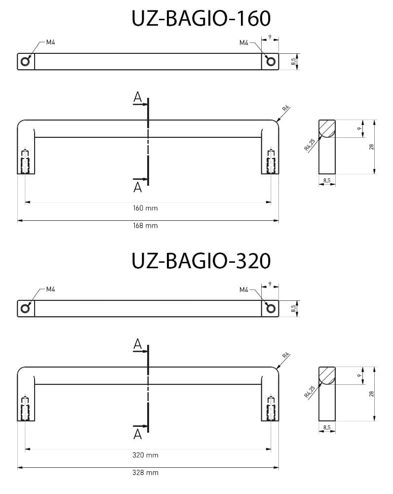Λαβή Επίπλων GTV BAGIO Brushed Steel - 6