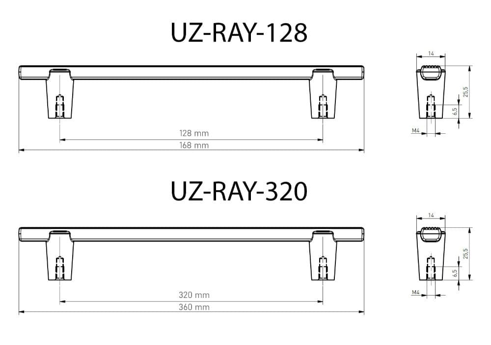 Λαβή Επίπλων GTV RAY Brushed Gold - 7