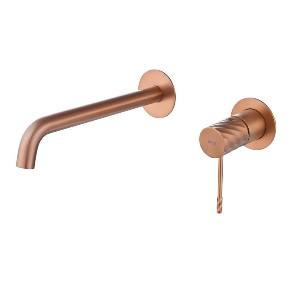 Μπαταρία Νιπτήρος Εντοιχισμού Imex Bless GLB063/ORC Ματ Rose Gold / Χαλκός PVD