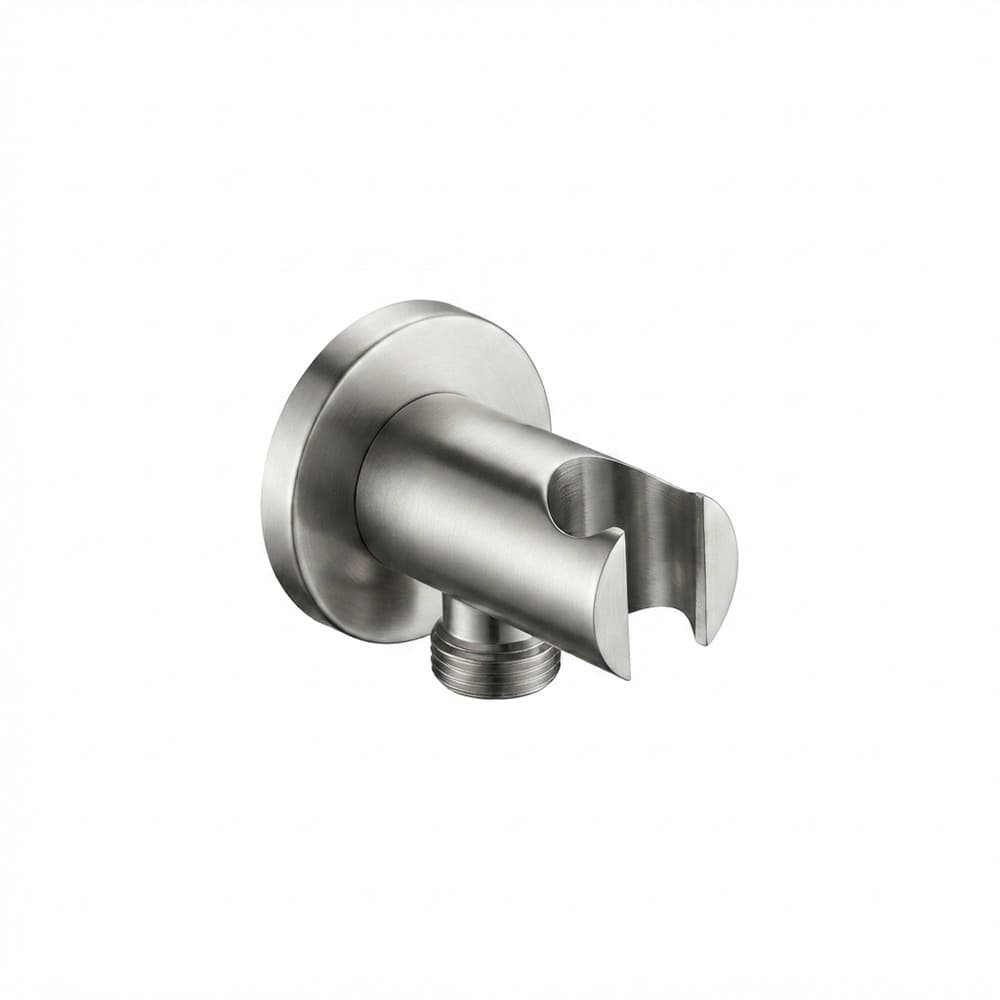 Επίτοιχη παροχή νερού και στήριγμα Imex SFD002/AC Inox Σατινέ