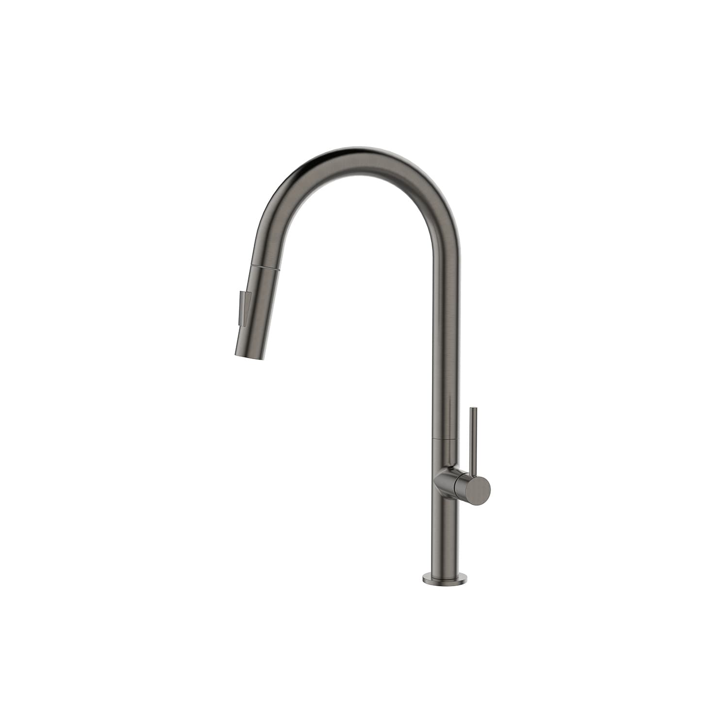 Μπαταρία κουζίνας με συρόμενο ντους Karag Nola 10887-652-GM Gun Metal Υ44,9cm
