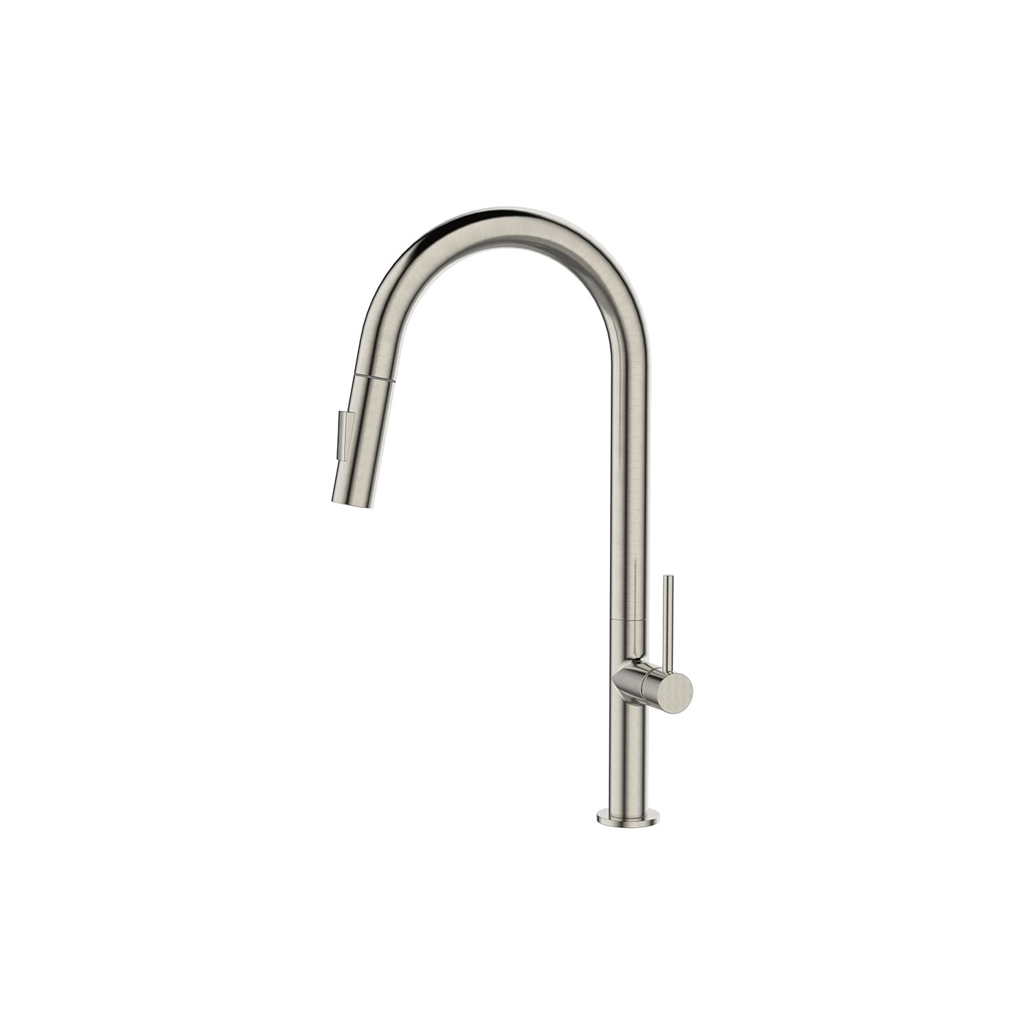 Μπαταρία κουζίνας με συρόμενο ντους Karag Nola 10887-652-S Inox Σατινέ Υ44,9cm