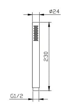 Τηλέφωνο Ντους Karag Eternity A82 Inox Σατινέ (ανοξείδωτο SS316) - 2