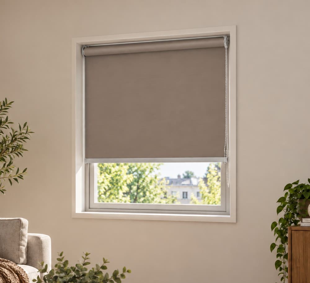 Ρολοκουρτίνα Μερικής Συσκότισης MRShome DC-BR100180 Καφέ 100x180cm