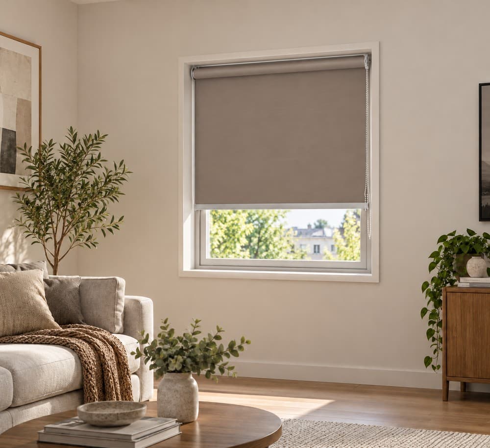 Ρολοκουρτίνα Μερικής Συσκότισης MRShome DC-BR120180 Καφέ 120x180cm - 2