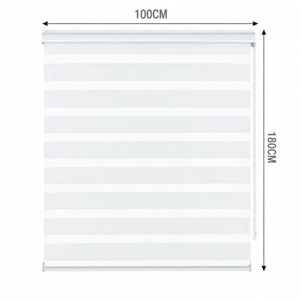 Ρολοκουρτίνα Διπλή Μέρα / Νύχτα MRShome DC-DWH100180 Λευκό 100x180cm - 3