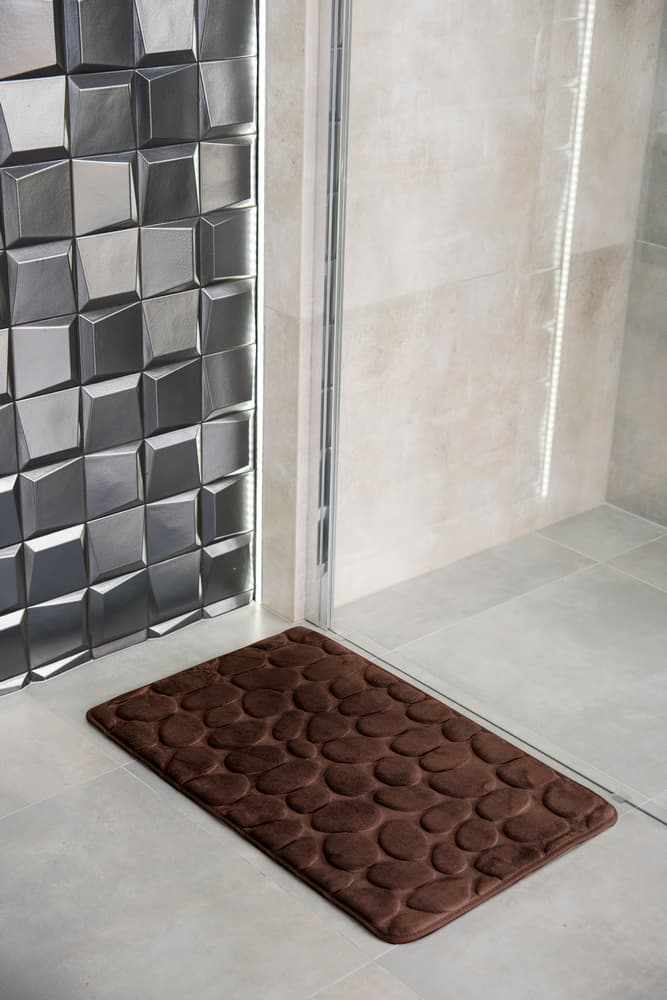 Πατάκι Μπάνιου AWD Polyester Καφέ AWD02161143 50x80cm - 2