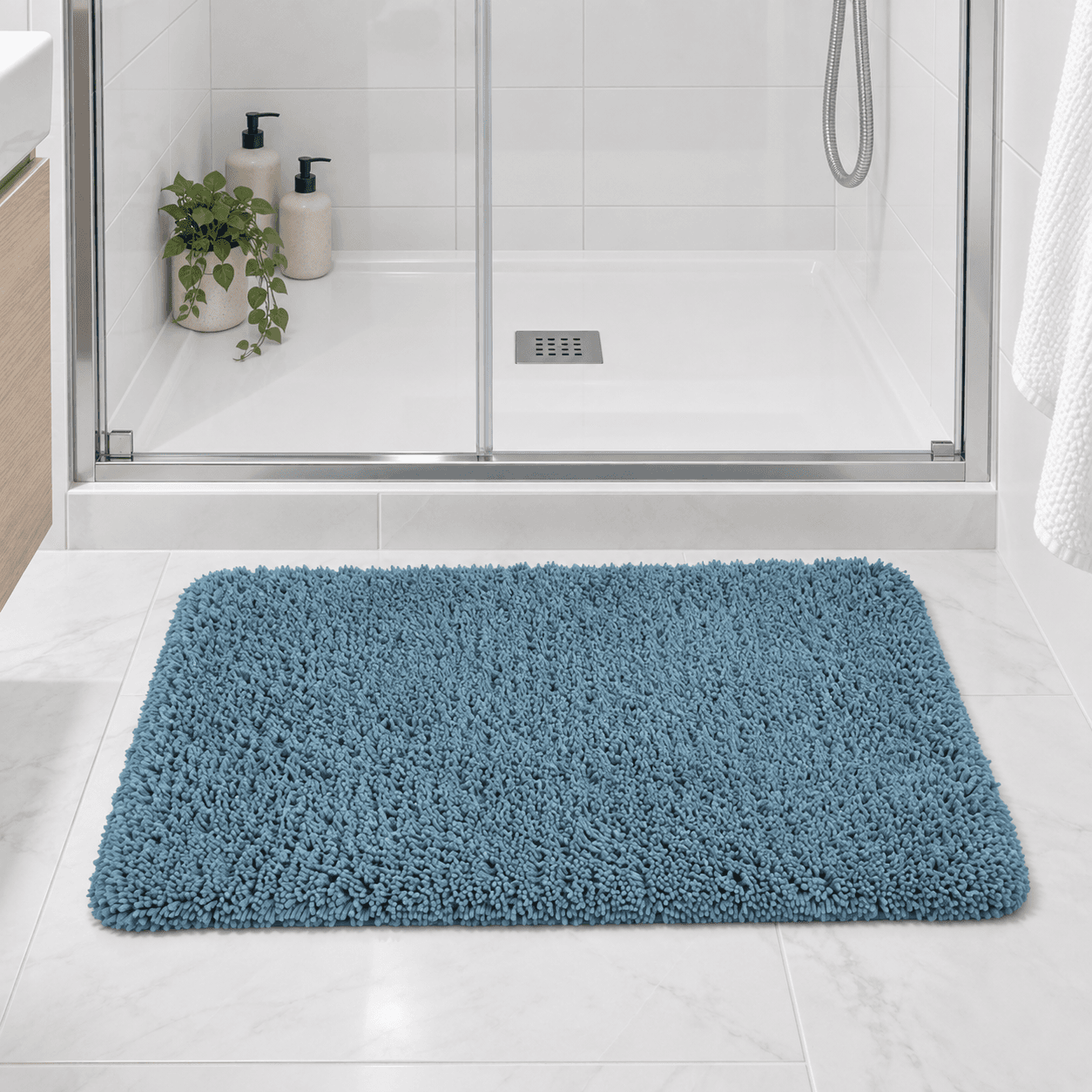 Πατάκι Μπάνιου MRShome DC-023004 Μπλε 45x75cm - 3
