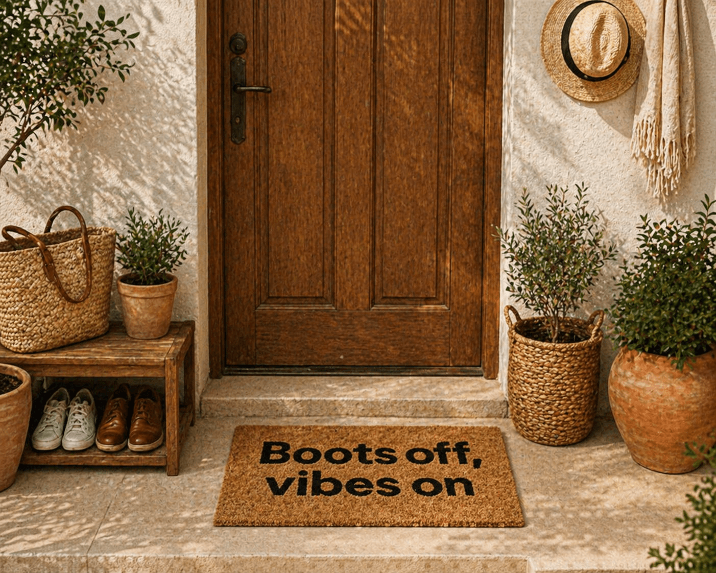 Πατάκι Εισόδου MRShome DF-0006003 «Boots off, vibes on» 40x60cm - 2