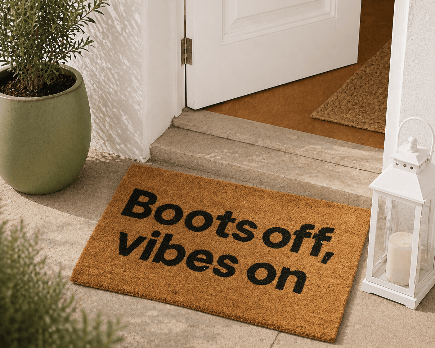 Πατάκι Εισόδου MRShome DF-0006003 «Boots off, vibes on» 40x60cm - 3