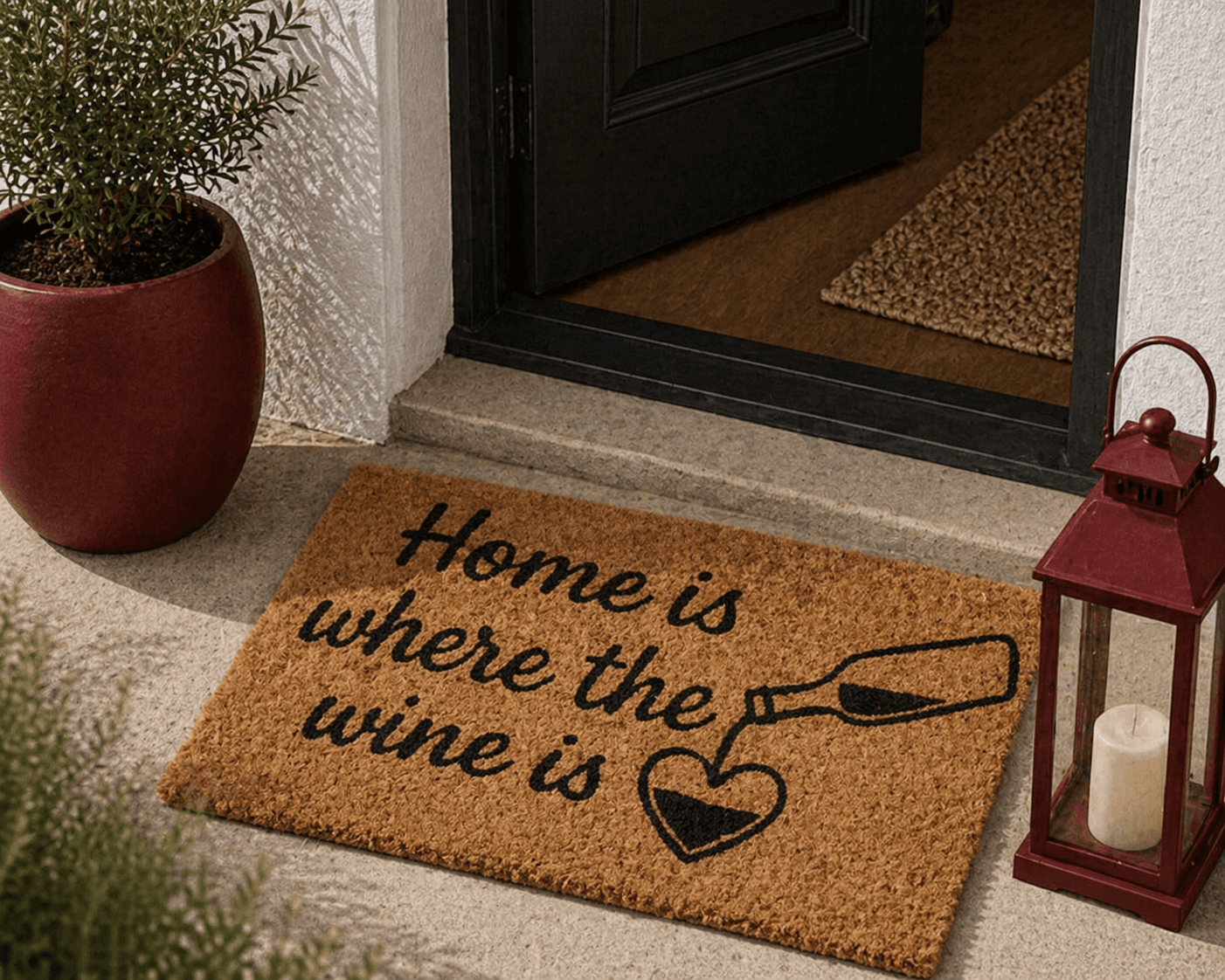 Πατάκι Εισόδου MRShome DF-0007001 «Home is where the wine is» 40x60cm - 3