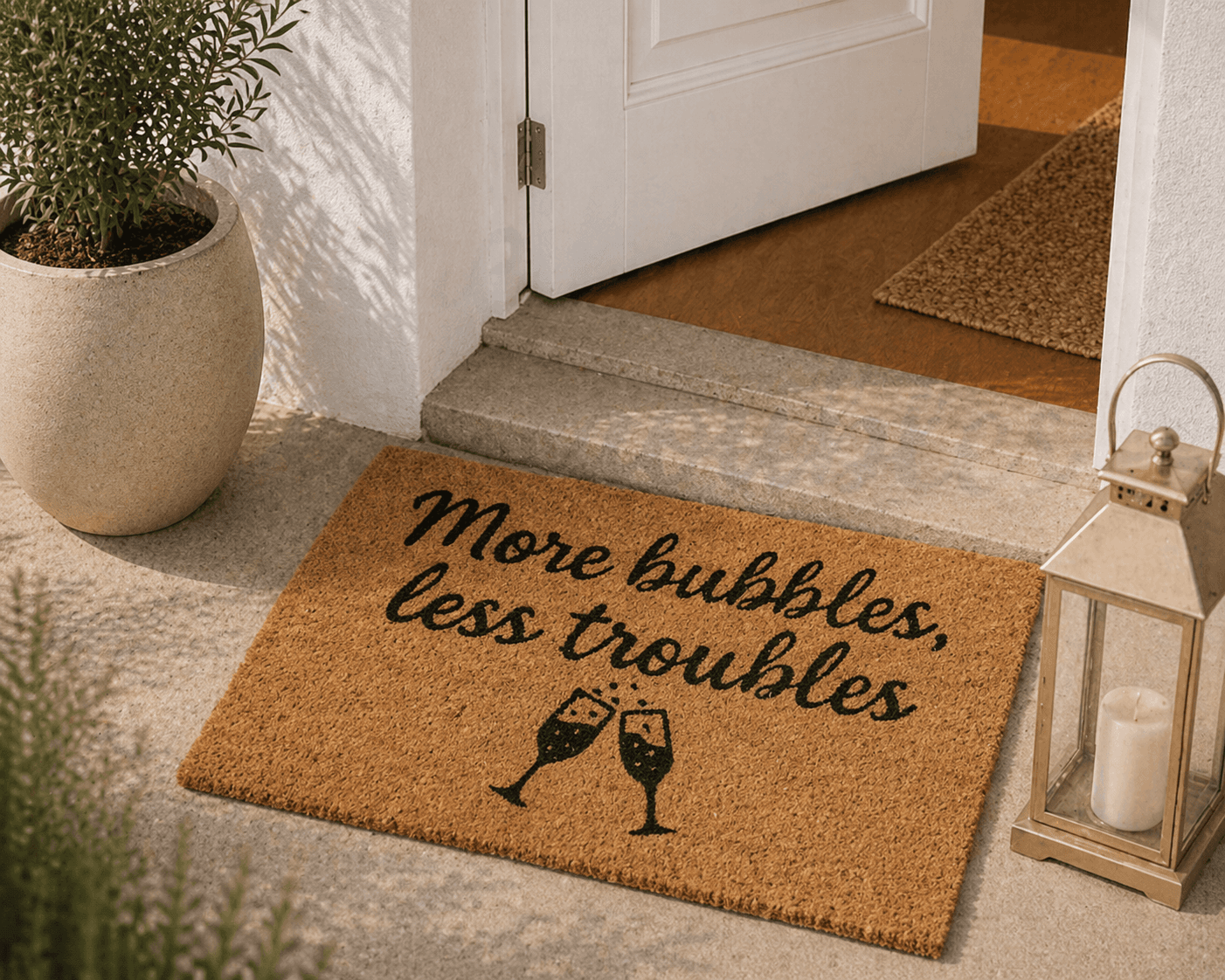 Πατάκι Εισόδου MRShome DF-0007002 «More bubbles, less troubles» 40x60cm - 3