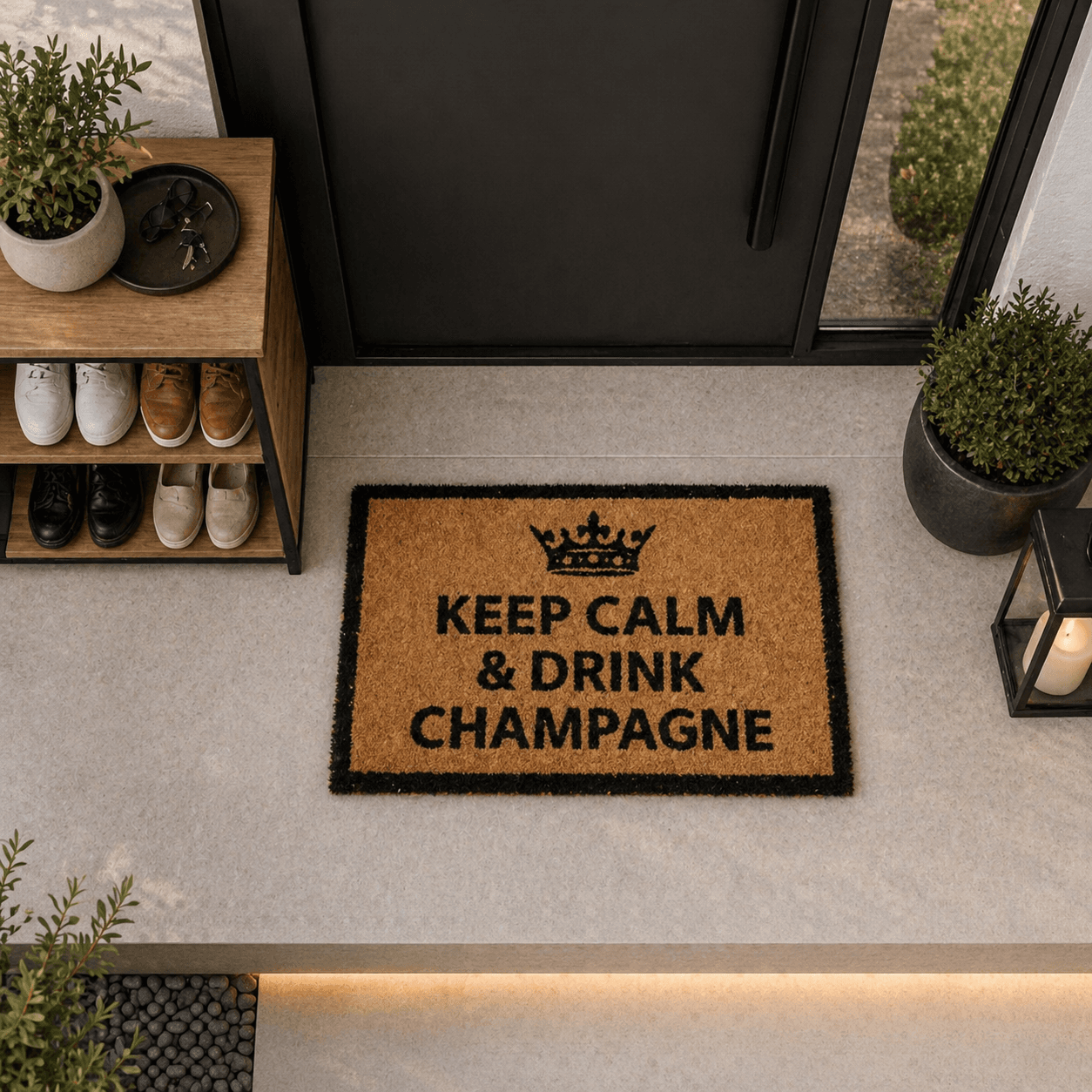 Πατάκι Εισόδου MRShome DF-0007003 «KEEP CALM & DRINK CHAMPAGNE» 40x60cm - 2