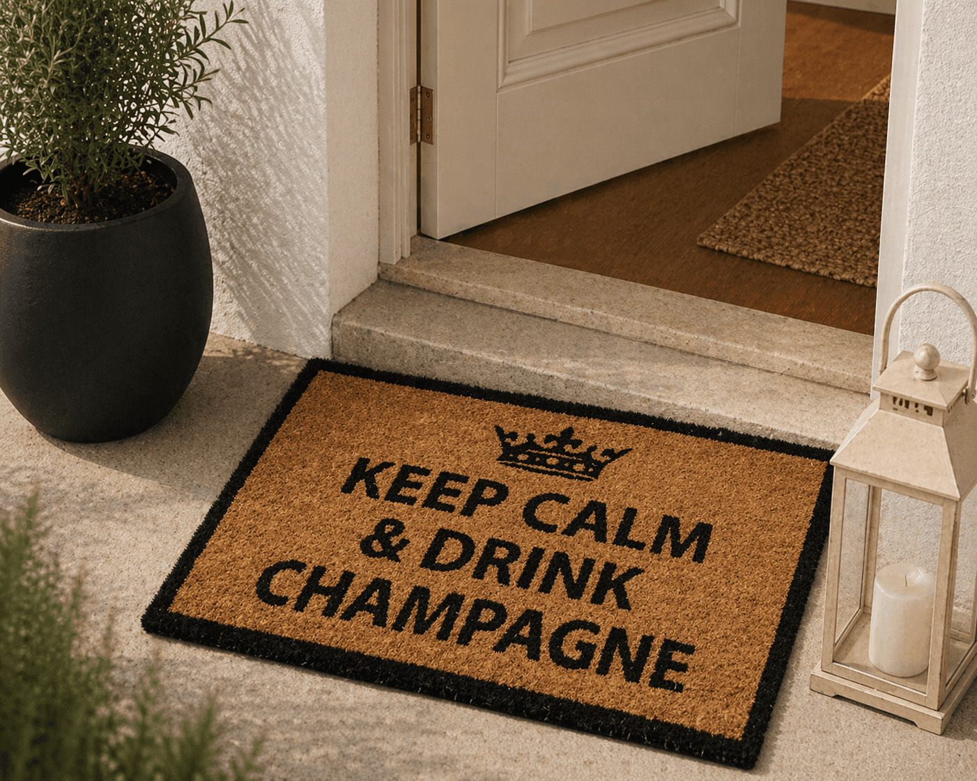 Πατάκι Εισόδου MRShome DF-0007003 «KEEP CALM & DRINK CHAMPAGNE» 40x60cm - 3