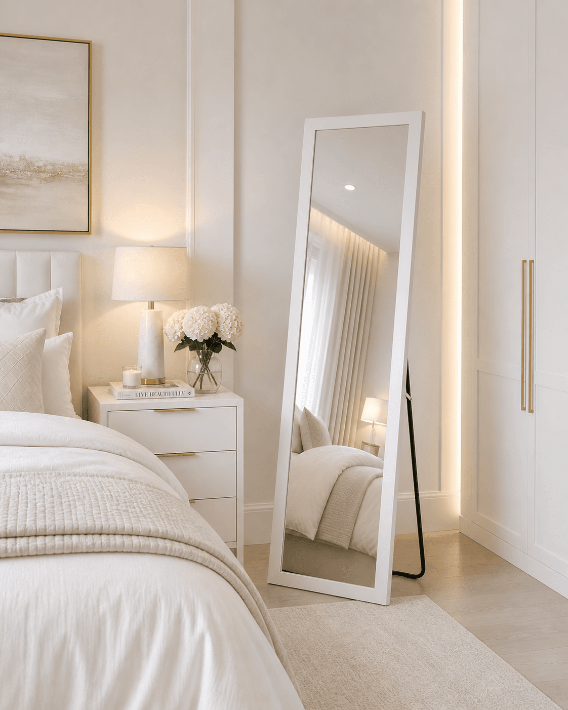 Καθρέπτης Επιδαπέδιος MRShome DF-0038000 Λευκό 37x126cm - 2