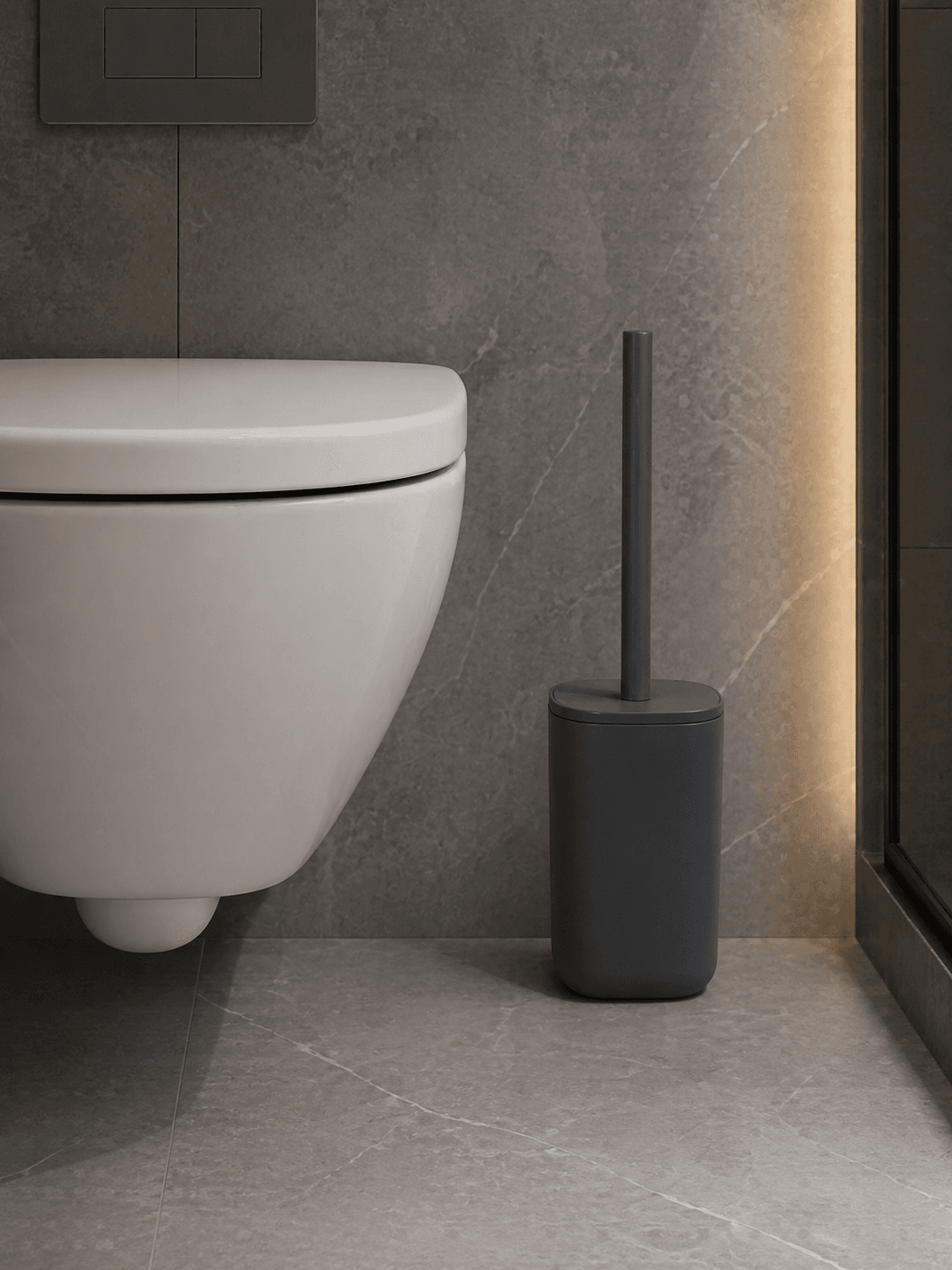 Σετ Μπάνιου MRShome DF-0069002 4 Τεμαχίων από PP Σκούρο Γκρι 17,8x10x37,3cm - 8