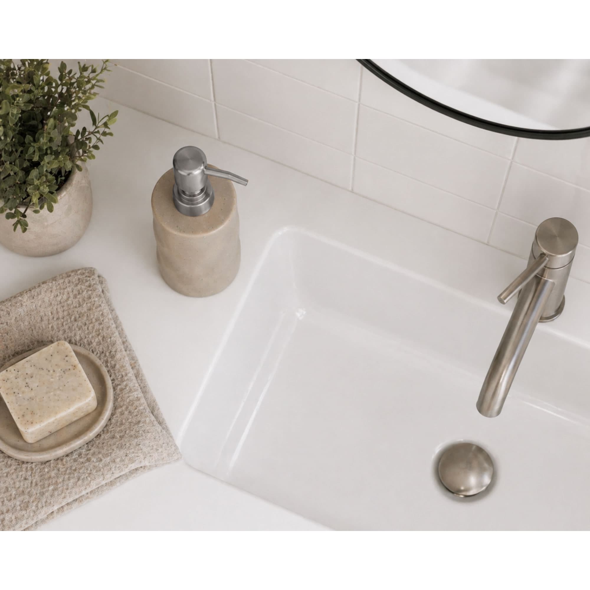 Ντισπένσερ Επικαθήμενο MRShome DF-0095003 Stoneware 300ml Warm Grey 2U 9x7,3x17,5cm - 3