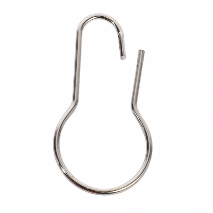 Κρίκοι Κουρτίνας Μπάνιου MRShome Curtain Hooks Metal MRS44002L 12τεμ - 2