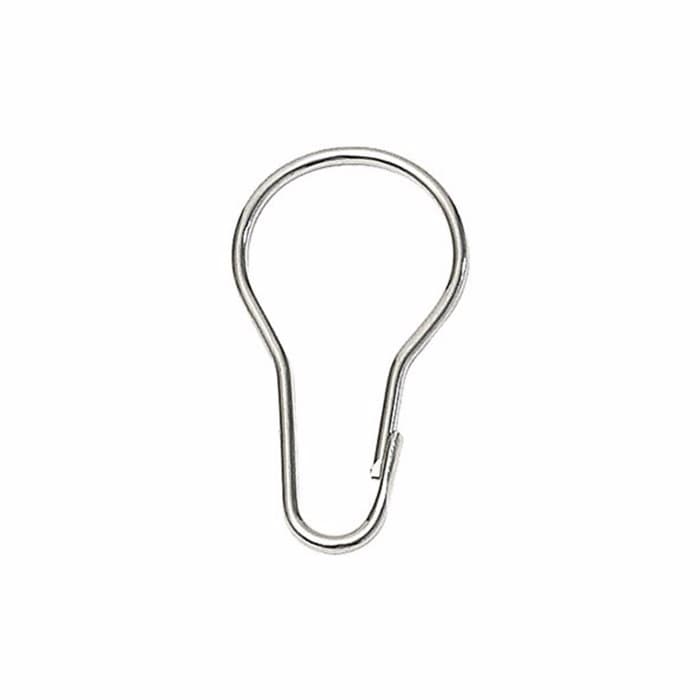 Κρίκοι Κουρτίνας Μπάνιου MRShome Curtain Hooks Metal MRS44002L 12τεμ - 3
