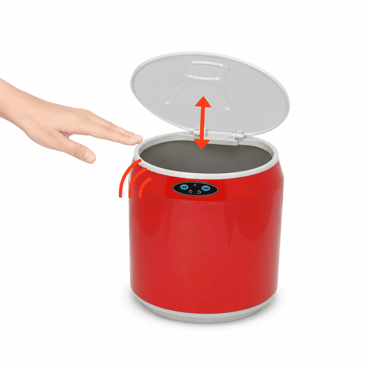 Αυτόματος Κάδος MRShome MRS4603006 με Φωτοκύτταρο 6lt Κόκκινος Φ24x29,5cm - 2