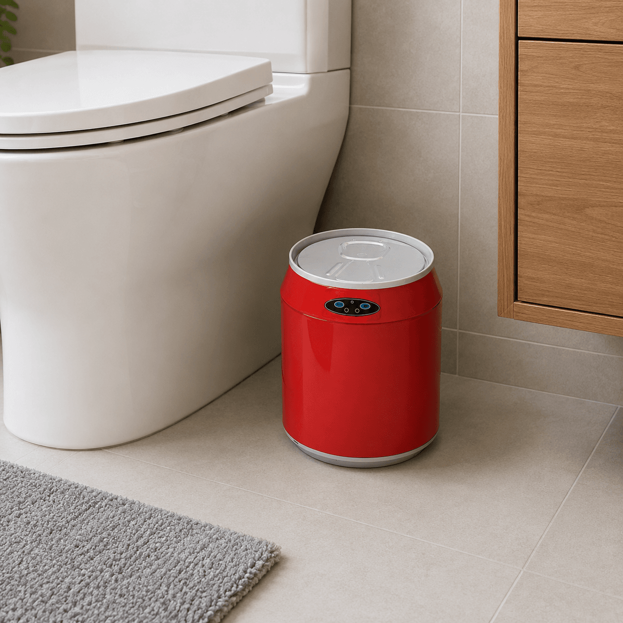 Αυτόματος Κάδος MRShome MRS4603006 με Φωτοκύτταρο 6lt Κόκκινος Φ24x29,5cm - 3