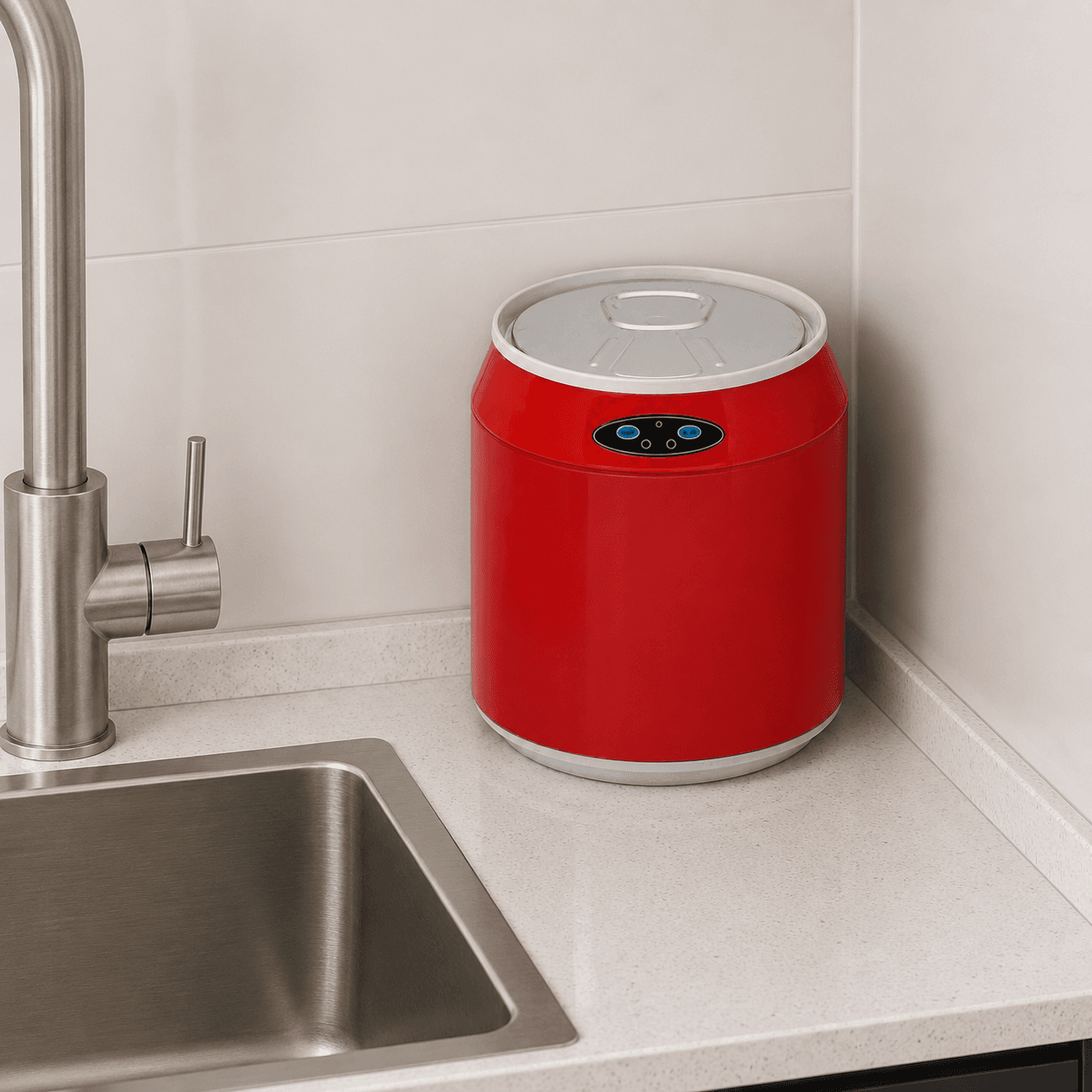 Αυτόματος Κάδος MRShome MRS4603006 με Φωτοκύτταρο 6lt Κόκκινος Φ24x29,5cm - 4