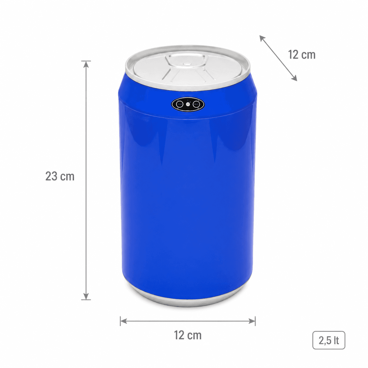 Αυτόματος Κάδος MRShome MRS4603007 με Φωτοκύτταρο 2.5lt Μπλε Φ12x23cm - 5