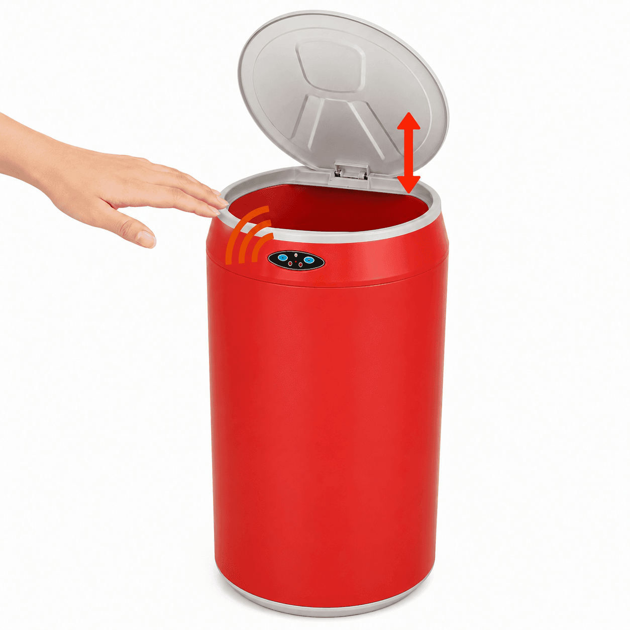 Αυτόματος Κάδος MRShome MRS4603008 με Φωτοκύτταρο 2.5lt Κόκκινος Φ12x23cm - 2