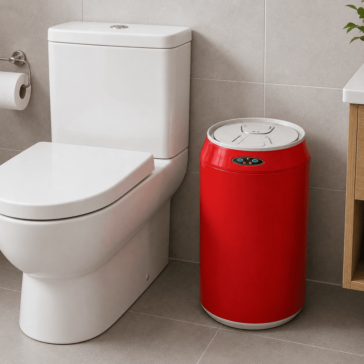 Αυτόματος Κάδος MRShome MRS4603012 με Φωτοκύτταρο 12lt Κόκκινος Φ24x48,4cm - 3
