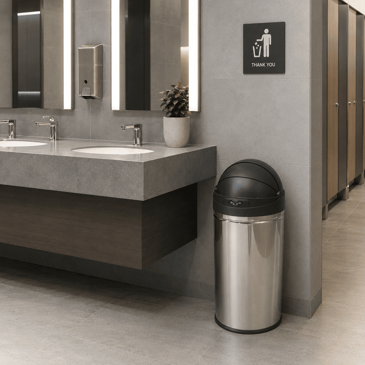Αυτόματος Κάδος MRShome MRS4603016 με Φωτοκύτταρο 30lt Inox Φ30,5x63cm - 4