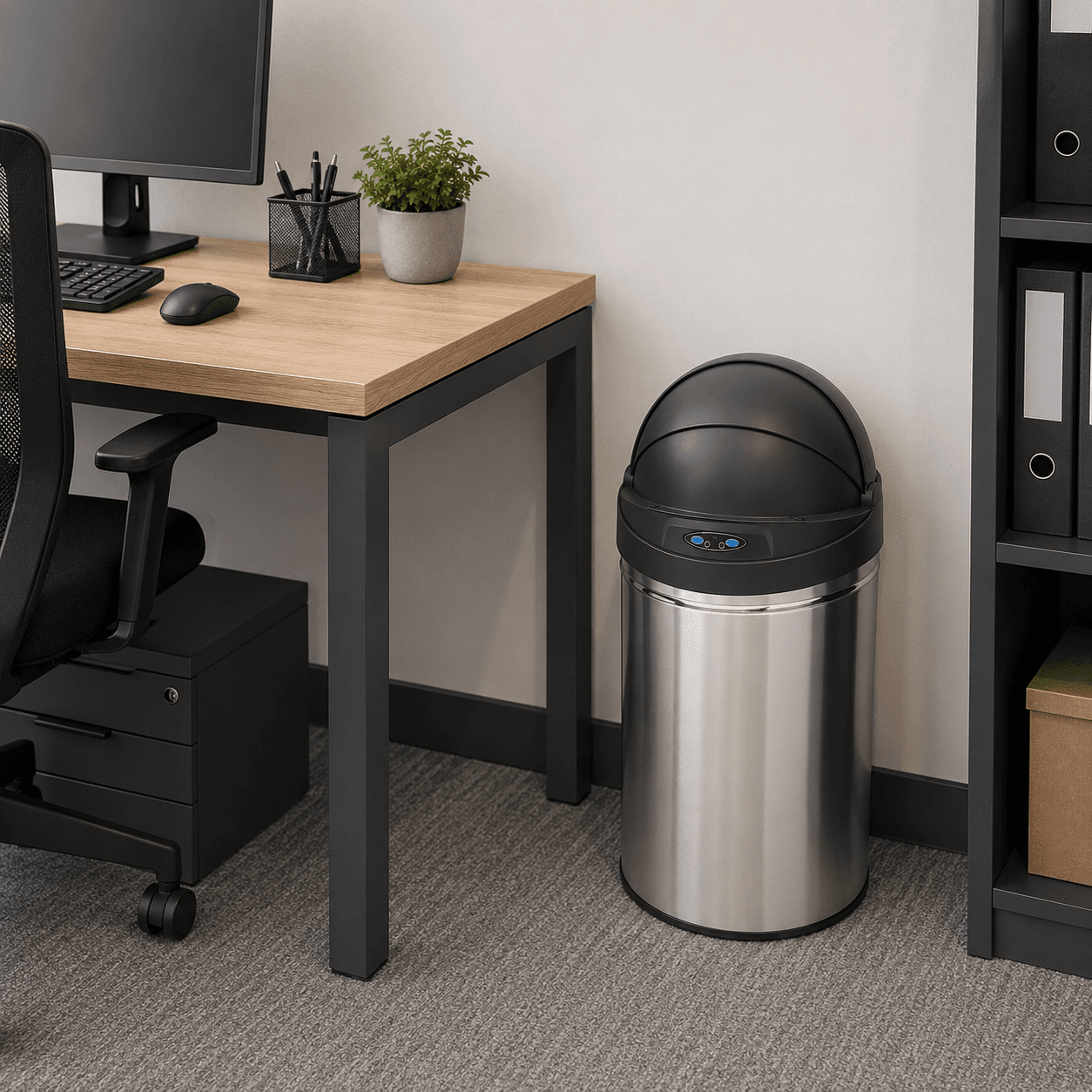 Αυτόματος Κάδος MRShome MRS4603016 με Φωτοκύτταρο 30lt Inox Φ30,5x63cm - 5