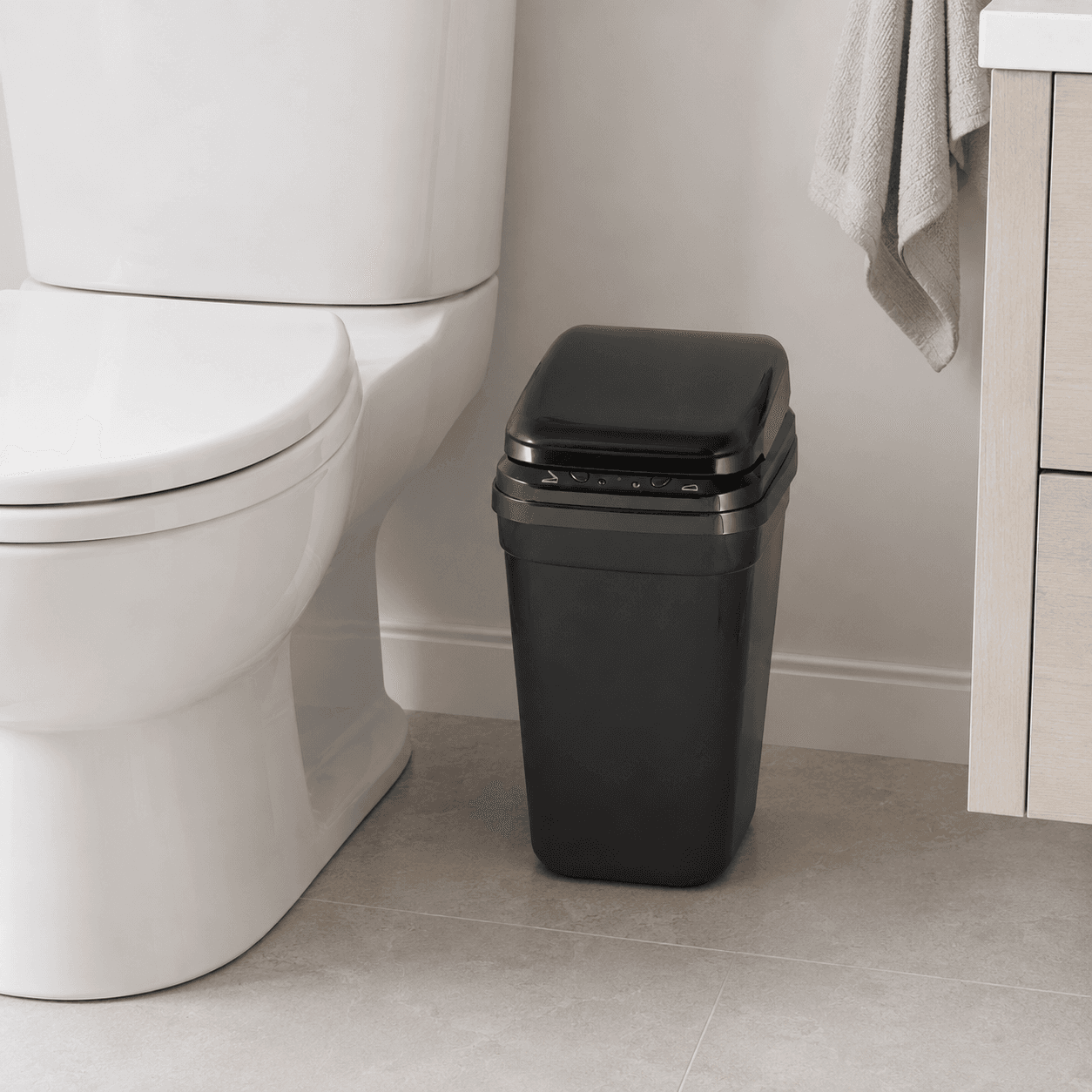 Αυτόματος Κάδος MRShome MRS4603019 με Φωτοκύτταρο 10lt Μαύρο 21x24x34cm - 3