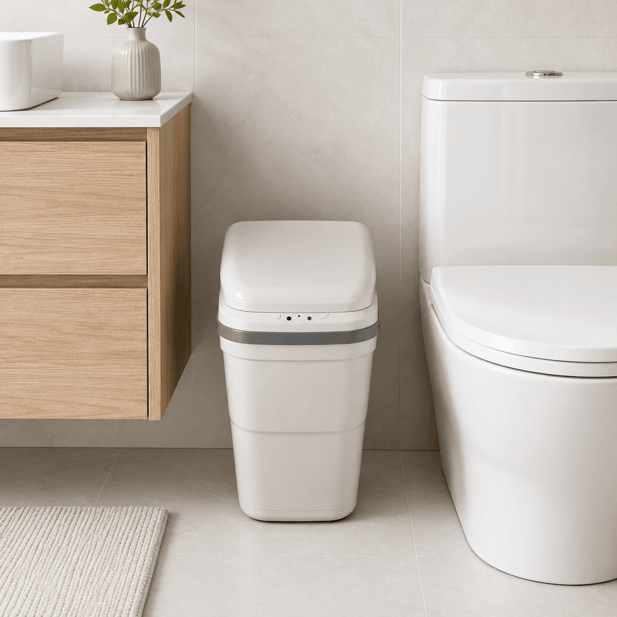Αυτόματος Κάδος MRShome MRS4603020 με Φωτοκύτταρο 10lt Γκρι 21x24x34cm - 3
