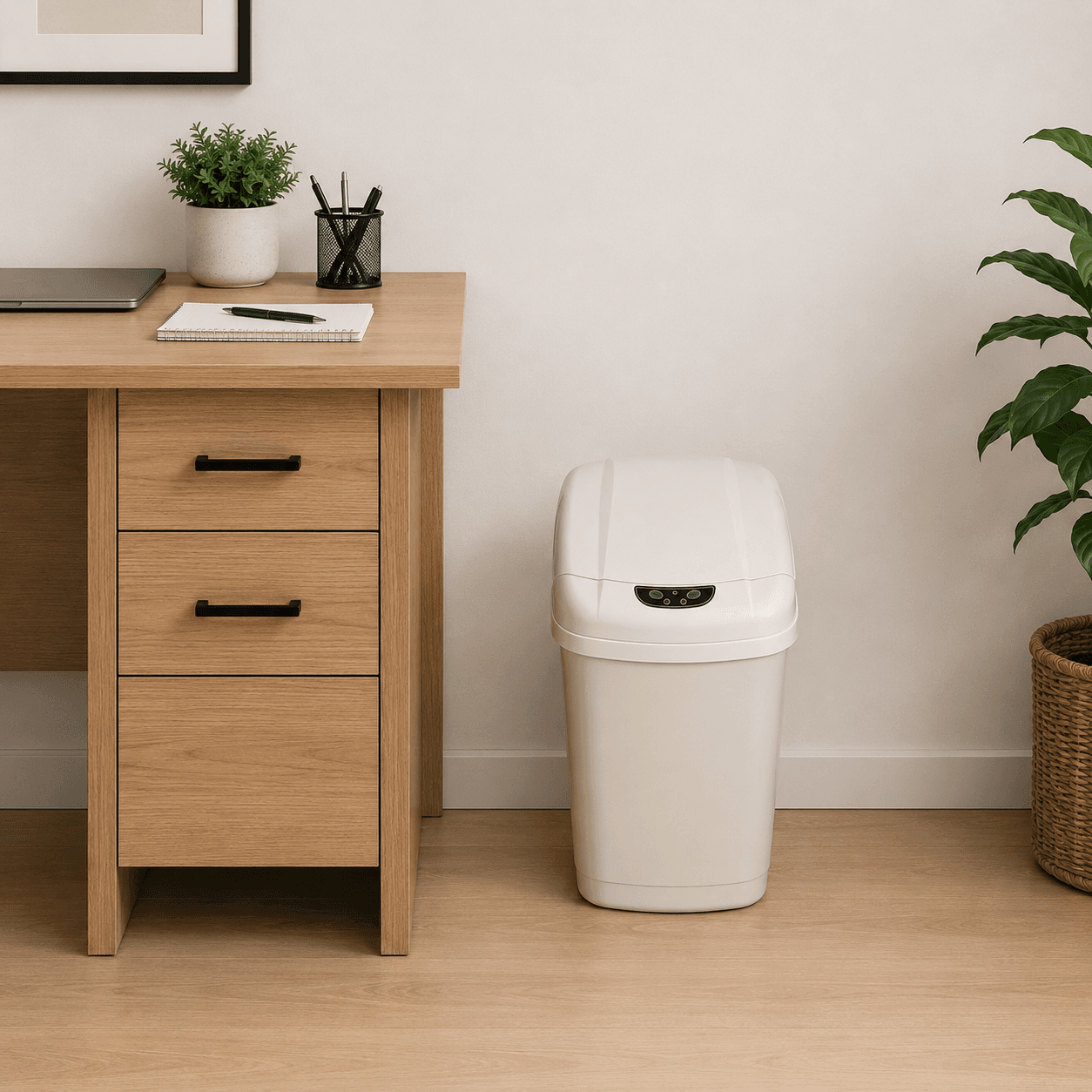 Αυτόματος Κάδος MRShome MRS4603026 με Φωτοκύτταρο 18lt Γαλακτερό Λευκό 26x33x40cm - 3